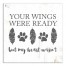 Your Wings were Ready 12x12 Canvas Wall Art