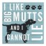 I Like Big Mutts 6x6 Tabletop Canvas