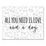 All You Need is Love and A Dog 11x14 Canvas Wall Art