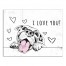 I Love You Pup 11x14 Canvas Wall Art