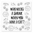 Who Needs a Shrink Cat 6x6 Tabletop Canvas