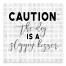 Caution Dog Kisses 6x6 Tabletop Canvas