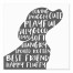 Playful Dog Silhouette 6x6 Tabletop Canvas