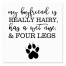 Dog Boyfriend 6x6 Tabletop Canvas