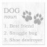 Dog Definition 6x6 Tabletop Canvas