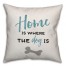 Home is Where the Dog Is 18x18 Spun Poly Pillow