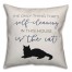 Self-cleaning Cat 18x18 Spun Poly Pillow