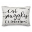 Cat Snuggles Fix Everything 14x20 Spun Poly Pillow