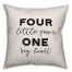 Four Little Paws, One Big Heart 18x18 Spun Poly Pillow