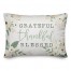 Grateful Thankful & Blessed Fall Floral 14x20 Spun Poly Pillow