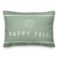 Happy Fall Line Drawing Pumpkin 14x20 Spun Poly Pillow