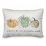 Welcome to Our Pumpkin Patch Watercolor Pumpkins 14x20 Spun Poly Pillow