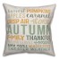 Autumn Words 18x18 Spun Poly Pillow