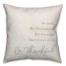 Be Thankful 18x18 Spun Poly Pillow