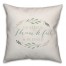 Grateful Thankful & Blessed 18x18 Spun Poly Pillow