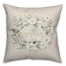 Gather Sage Floral Wreath 18x18 Spun Poly Pillow