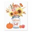 Welcome Fall Vase 8x10 Tabletop Canvas