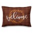 Welcome Fall Plaid Pillow