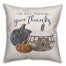 In All Things Give Thanks Boho Pumpkins Pillow