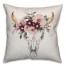 Skull with flowers Pillow