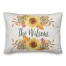 Personalized Sunflower 14x20 Spun Poly Pillow