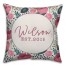 Personalized Floral Pillow
