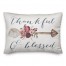 Thankful & Blessed 14x20 Spun Poly Pillow Cover
