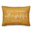 Give thanks with a Grateful Heart Spun Poly Pillow Cover