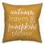 Autumn Leaves & Pumpkins Please Pillow