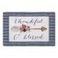 Thankful & blessed 27x18 Floor Mat