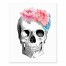 Watercolor Floral Skull 8x10 Tabletop Canvas