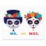 Mr. and Mrs. Sugar Skulls 8x10 Tabletop Canvas