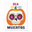 Dia De Los Muertos Pumpkin Sugar Skull 8x10 Tabletop Canvas