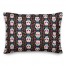 Graphic Sugar Skull with Wreath Pattern 14x20 Spun Poly Pillow