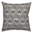 Monochromatic Skull Pattern 18x18 Spun Poly Pillow
