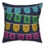 Day of the Dead Pendants - Navy 18x18 Spun Poly Pillow