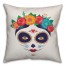 Mr. and Mrs. Sugar Skulls 18x18 Spun Poly Pillow