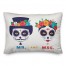Mr. and Mrs. Sugar Skulls 14x20 Spun Poly Pillow