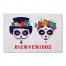 Bienvendios Skulls 27x18 Floor Mat
