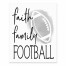 Faith Family Football 8x10 Tabletop Canvas