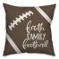 Faith Family Football 18x18 Spun Poly Pillow