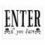 Enter if you dare 8x10 Tabletop Canvas