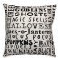Halloween Words White Pillow