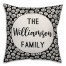 Personalized Pumpkin Pattern Pillow