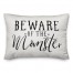 Beware of the Momster 14x20 Spun Poly Pillow Cover