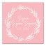 Sigma Sigma Sigma Blush Wreath 12x12 Canvas Wall Art