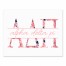 Floral Greek Letters - Alpha Delta Pi 11x14 Tabletop Canvas