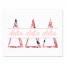 Floral Greek Letters - Delta Delta Delta 11x14 Tabletop Canvas