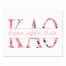 Floral Greek Letters - Kappa Alpha Theta 11x14 Tabletop Canvas
