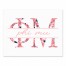 Floral Greek Letters - Phi Mu 11x14 Tabletop Canvas